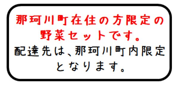 画像1: 那珂川町在住の方限定の野菜セット 【配達料込み】 (1)